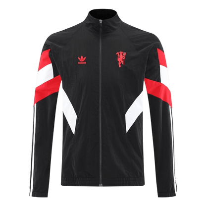 25/26 Manchester United Windbreaker Jacket Black