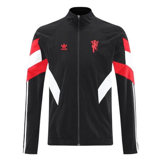 25/26 Manchester United Windbreaker Jacket Black