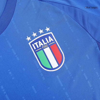 CHIESA #14 Italy Home Soccer Jersey Euro 2024