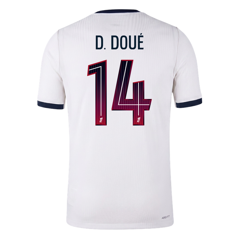 Authentic D. DOUÉ #14 PSG Away Soccer Jersey 2026/27