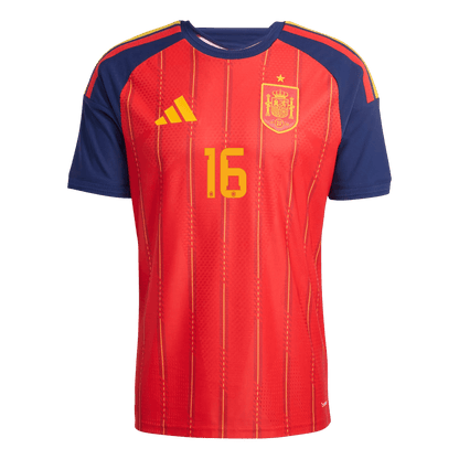 Authentic RODRIGO #16 Spain Home Soccer Jersey 2026