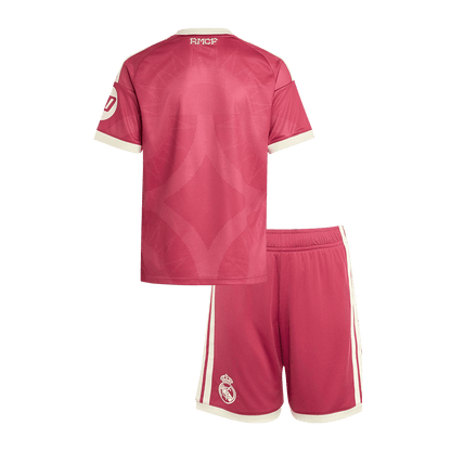 Kids Real Madrid Third Soccer Jersey Kit (Jersey+Shorts) 2026/27 Pink
