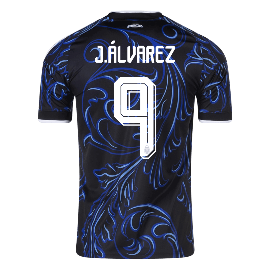 J. ÁLVAREZ #9 Argentina Away Football Shirt World Cup 2026 Black