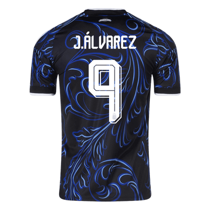 J. ÁLVAREZ #9 Argentina Away Football Shirt World Cup 2026 Black