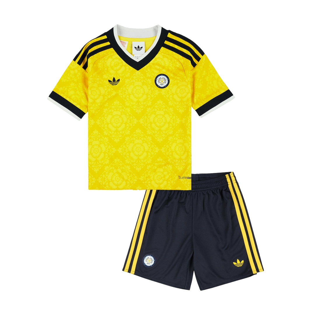 Kids Leeds United Away Soccer Jersey Kit (Jersey+Shorts) 2026/27 Yellow