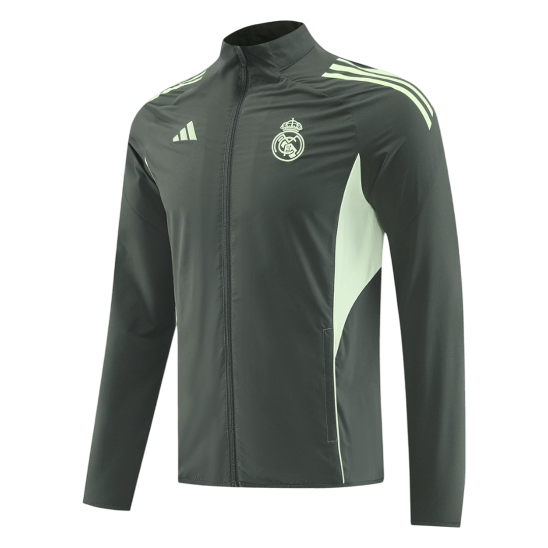 25/26 Real Madrid Training Tracksuit Jacket Green