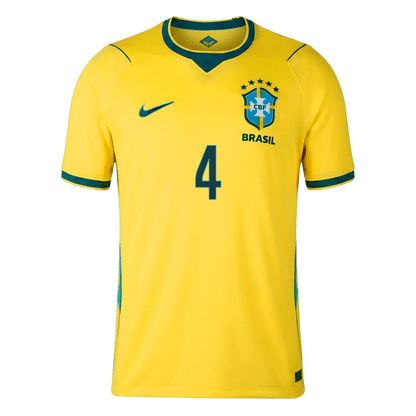 MARQUINHOS #4 Brazil Home Soccer Jersey World Cup 2026 Yellow