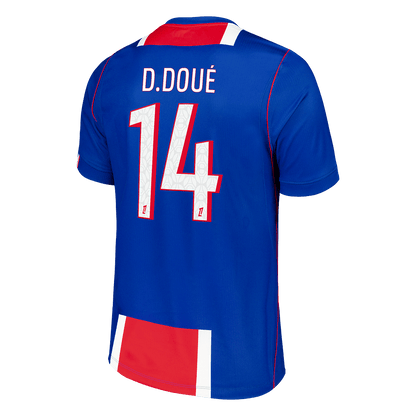 D.DOU� #14 Men Fan Version PSG Home Football Shirt 2026/27 Old Royal