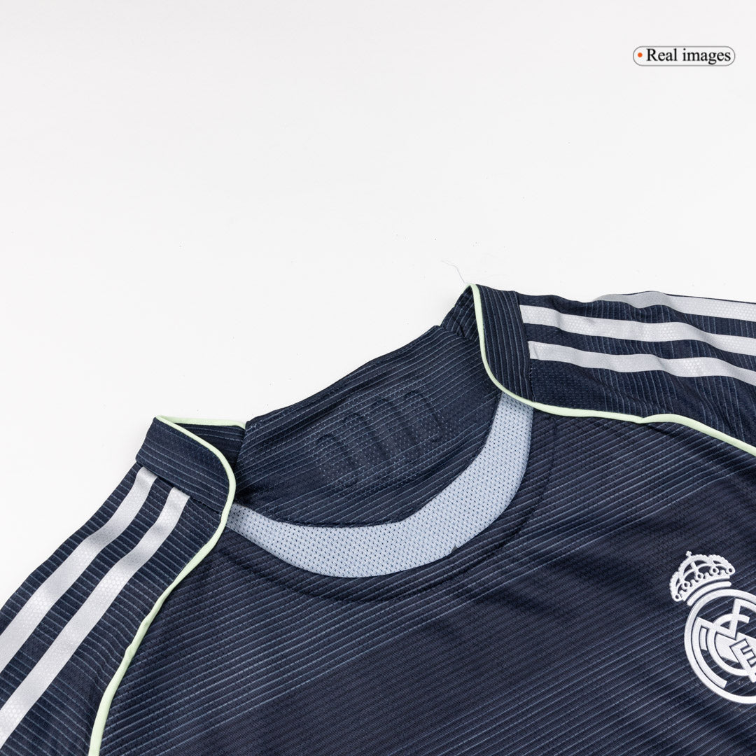 Player Version 25/26 Real Madid Away Long Sleeve Soccer Jesey Navy