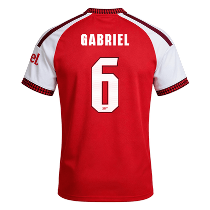 GABRIEL #6 Arsenal Home Soccer Jersey 26/27 Red- UCL