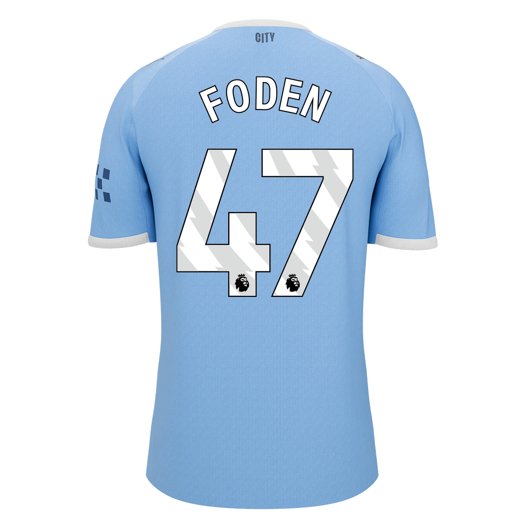 FODEN #47 Manchester City Home Soccer Jersey 2025/26 Blue