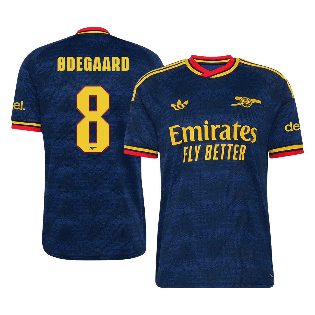 ØDEGAARD #8 Arsenal Away Soccer Jersey 2026/27 Royal Blue - UCL