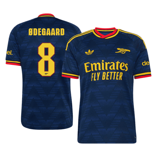 ØDEGAARD #8 Arsenal Away Soccer Jersey 2026/27 Royal Blue - UCL