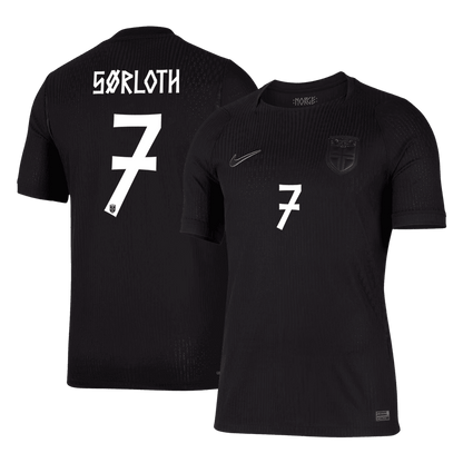 Authentic SØRLOTH #7 Norway Away Soccer Jersey 2026