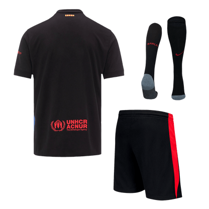 Barcelona Away Soccer Jersey Kit(Jersey+Shorts+Socks) 2024/25