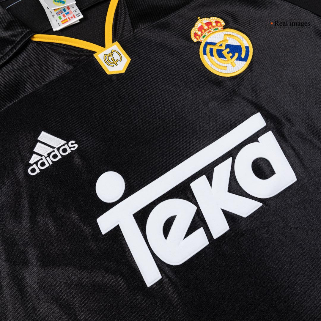 Retro 99/01 Real Madrid Away Soccer Jersey Black