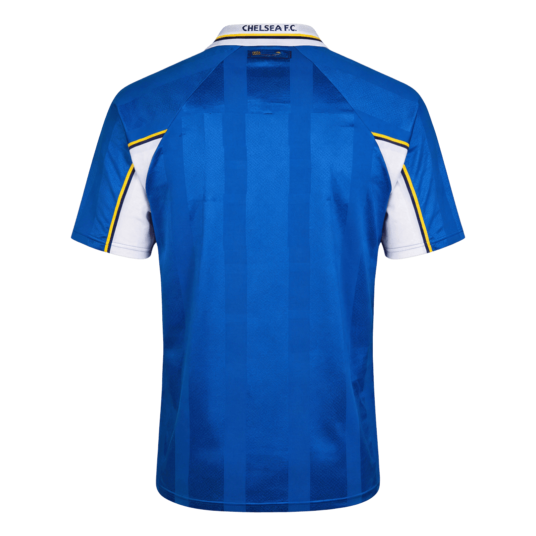 Men Retro Fan Version Chelsea Home Soccer Jersey 1997/99 Blue
