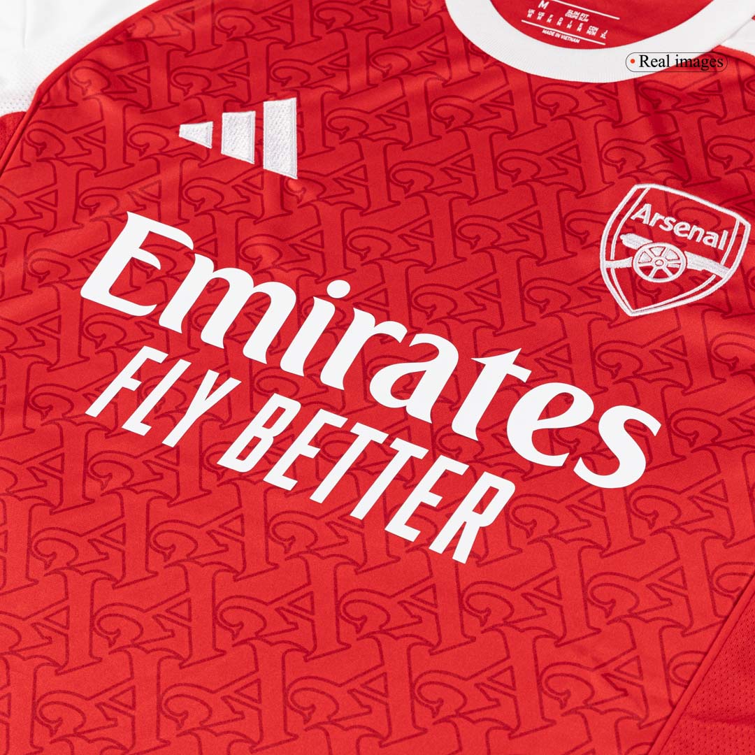 GABRIEL #6 Arsenal Home Soccer Jersey 2025/26 Red