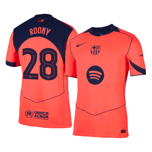 Authentic ROONY #28 Barcelona Third Away Soccer Jersey 2025/26