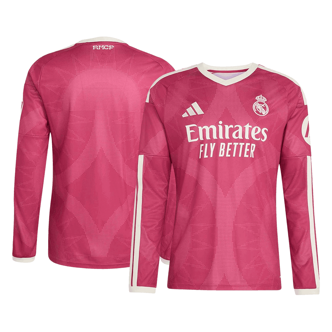 Real Madrid Third Long Sleeve Soccer Jersey 2026/27 Pink