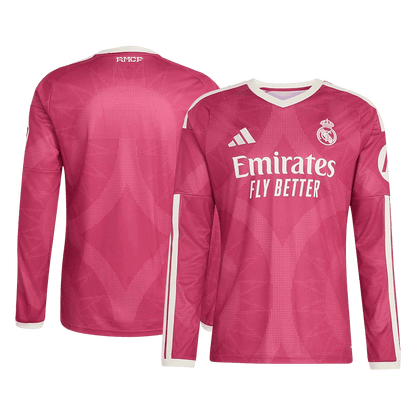 Real Madrid Third Long Sleeve Soccer Jersey 2026/27 Pink