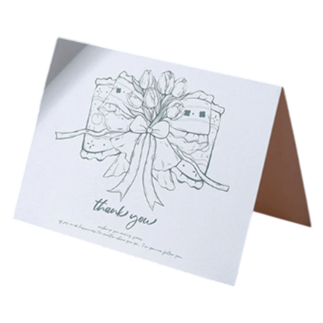 Custom Bow Tulip Thank You Anniversary Card Green football shirt 2025/26