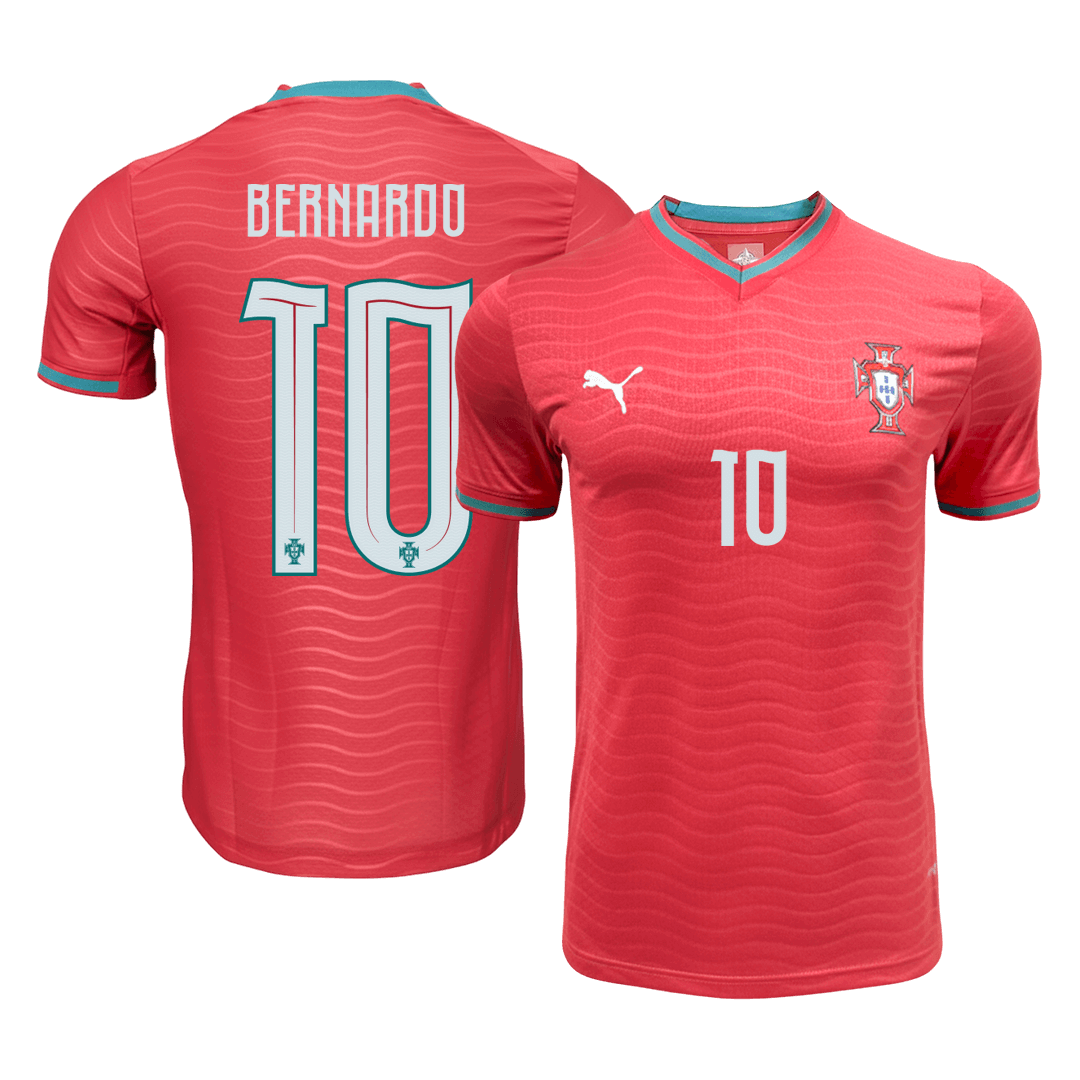 Authentic BERNARDO #10 Portugal Home Soccer Jersey 2026