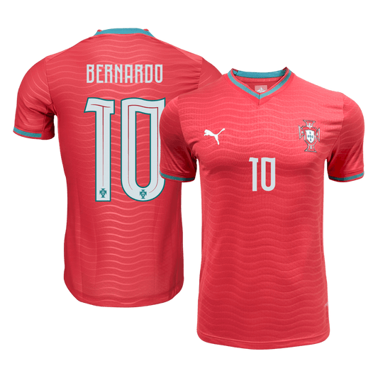 Authentic BERNARDO #10 Portugal Home Soccer Jersey 2026