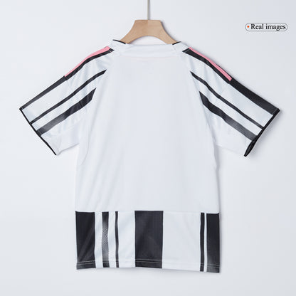 Kid's Juventus Home Soccer Jersey Kit(Jersey+Shorts+Socks) 2025/26 Black&White