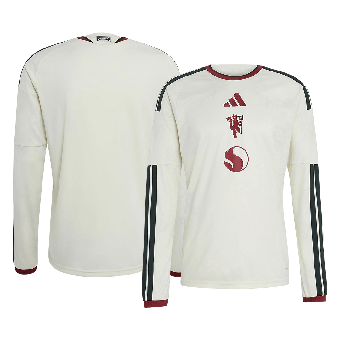 Manchester United Third Long Sleeve Soccer Jersey 2026/27 White
