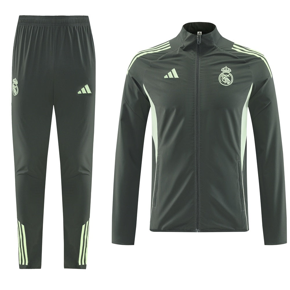 Real Madrid Training Tracksuit Kit(Top+Pants) 25/26 Green