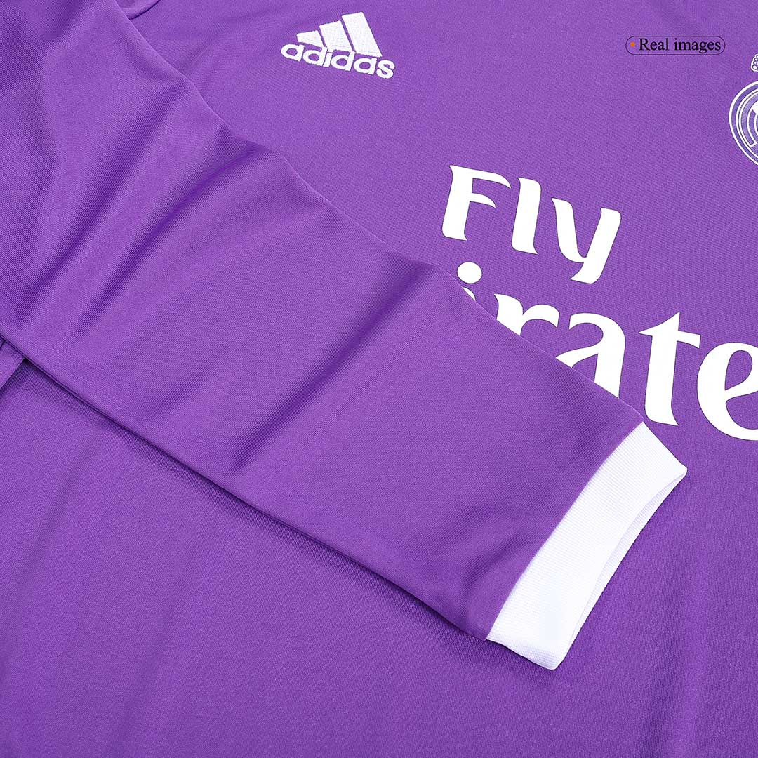 Retro RONALDO #7 2016/17 Real Madrid Away Long Sleeve Soccer Jersey