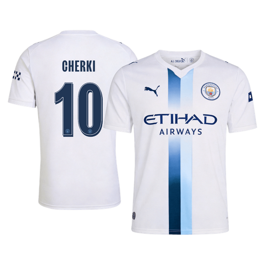 CHERKI #10 Manchester City Third Soccer Jersey 2026/27 White - UCL