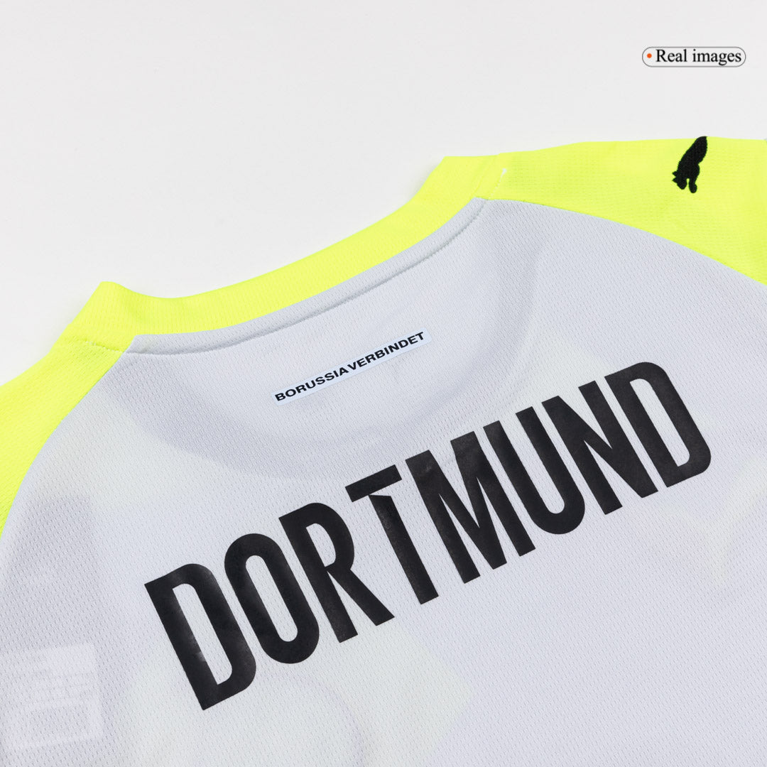 Borussia Dortmund Away Soccer Jersey Kit(Jersey+Shorts) 2025/26