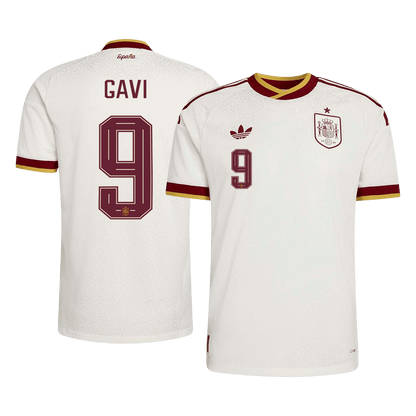 Authentic GAVI #9 Spain Away Soccer Jersey 2026
