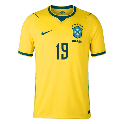 ENDRICK #19 Brazil Home Soccer Jersey World Cup 2026 Yellow