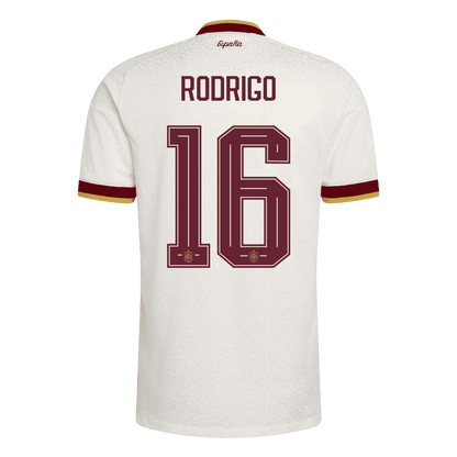 Authentic RODRIGO #16 Spain Away Soccer Jersey 2026