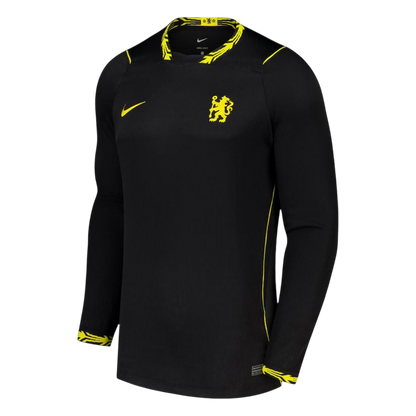 Chelsea Away Long Sleeve Soccer Shorts 2026/27 Black