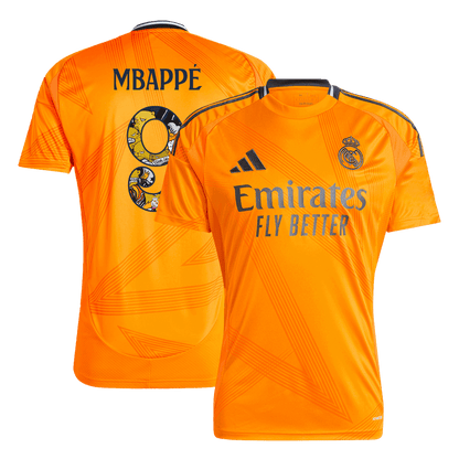 Mbapp¨¦ #9 Real Madrid Away football shirt 2024/25 - Bear Champ Font