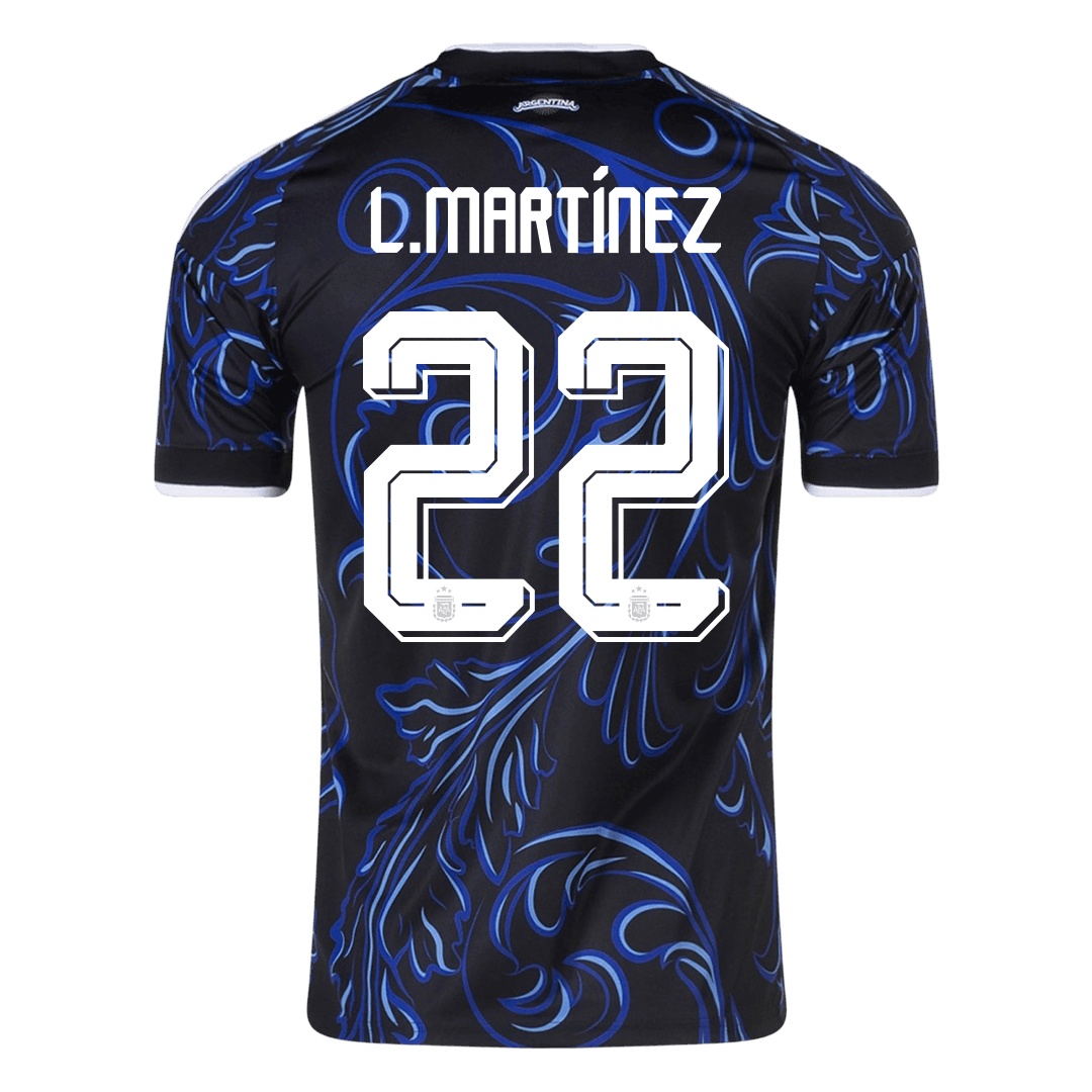 L. MARTÍNEZ #22 Argentina Away Football Shirt World Cup 2026 Black