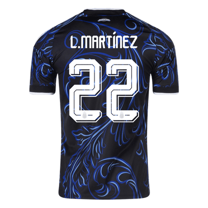L. MARTÍNEZ #22 Argentina Away Football Shirt World Cup 2026 Black