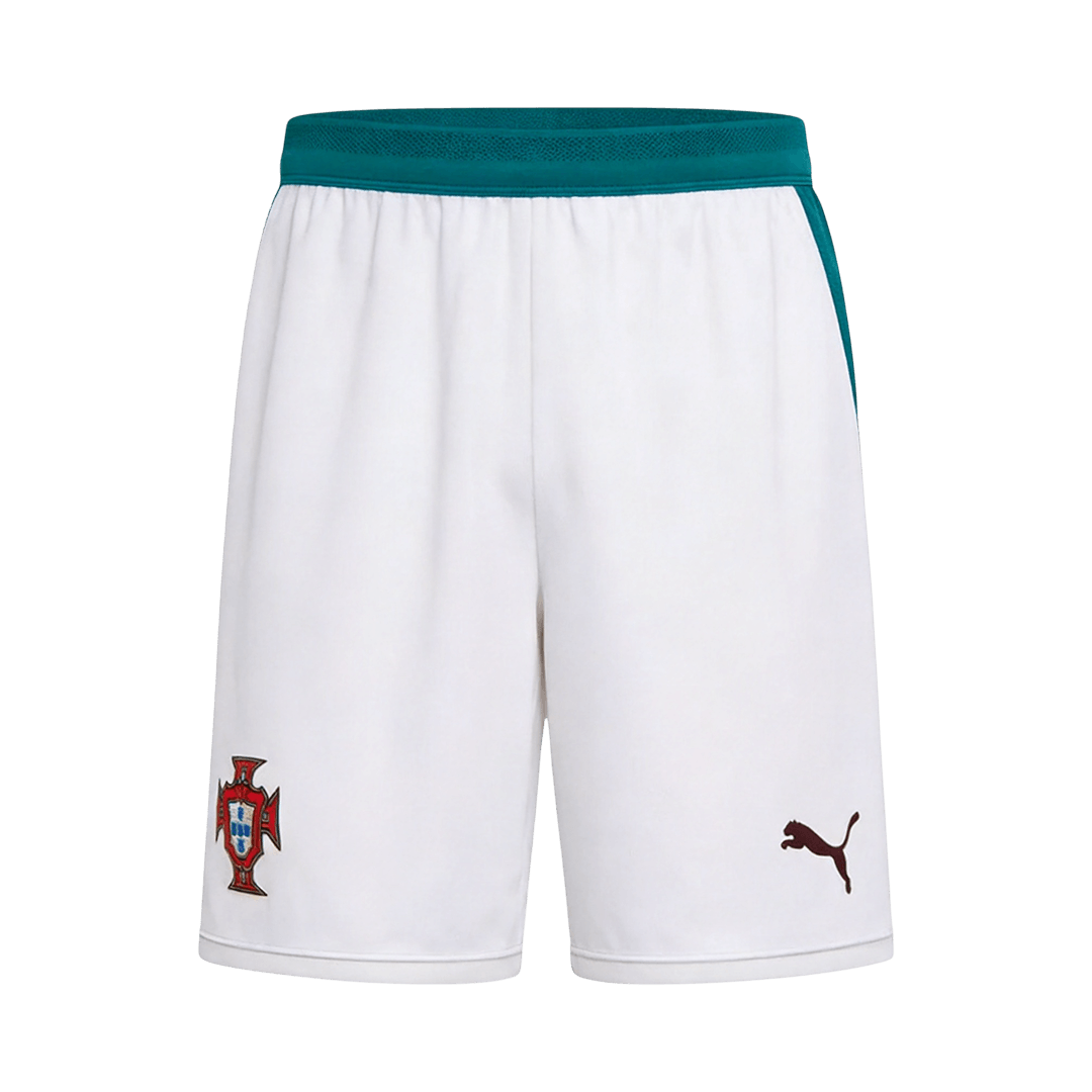 Portugal Away Soccer Shorts World Cup 2026 White