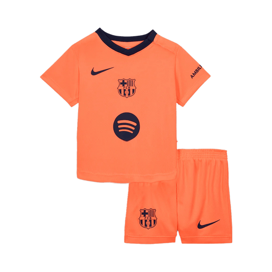 Kid's Barcelona Third Away Soccer Jersey Kit(Jersey+Shorts) 2025/26
