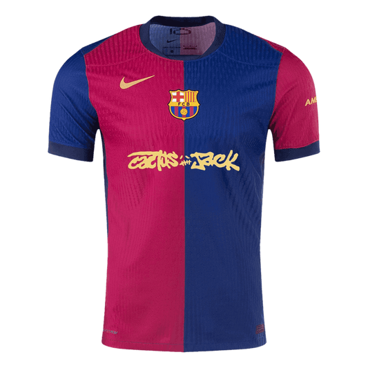 Authentic Barcelona X Travis Scott Home Soccer Jersey 2024/25 Red&Blue