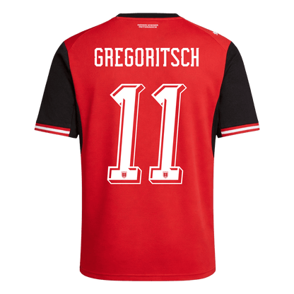 GREGORITSCH#11 Austria Home Soccer Jersey World Cup 2026 Red