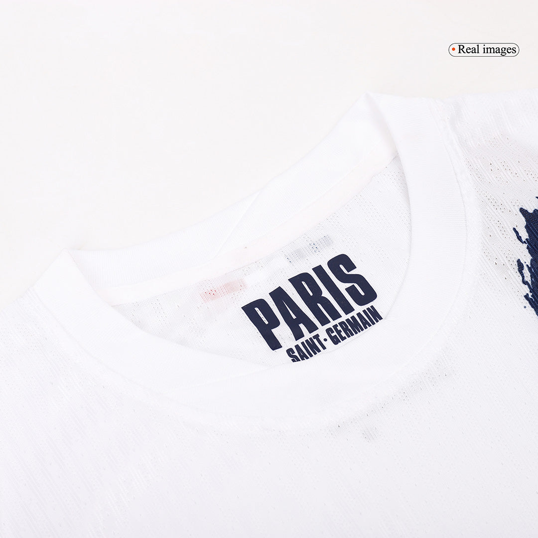 Authentic  O.DEMBÉLÉ #10 PSG Away Soccer Jersey 2024/25 White
