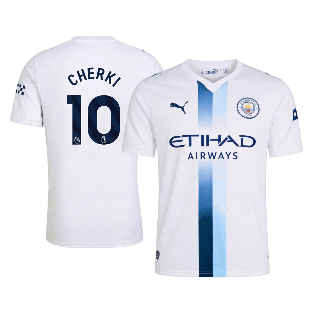 CHERKI #10 Manchester City Third Football Jersey 2026/27 White