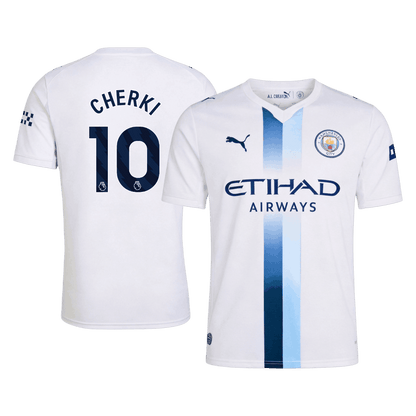 CHERKI #10 Manchester City Third Football Jersey 2026/27 White