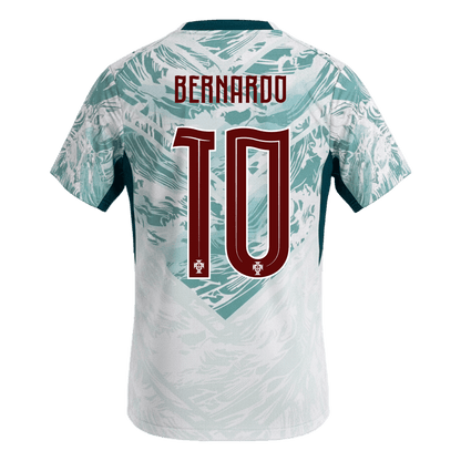 BERNARDO #10 Portugal Away Soccer Jersey World Cup 2026 White&Green
