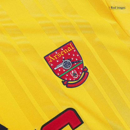 Men Retro Fan Version Arsenal Away Soccer Jersey 1993/94 Yellow